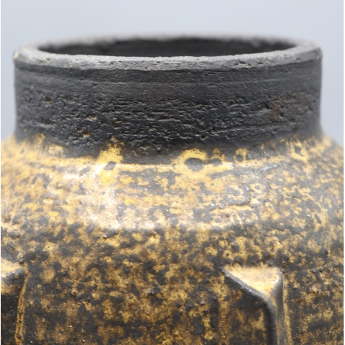 1088 - Ram Pottery large brutalist tapered vase with appliques, H34cm
Bradley's Shipping £38.00 plus vat (U... 