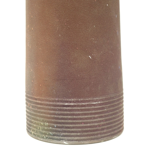 1089 - Three Raku glazed conical vases, max H29.5cm
Bradley's Shipping £48.00 plus vat (UK Only)