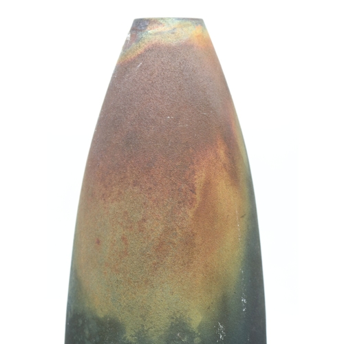 1089 - Three Raku glazed conical vases, max H29.5cm
Bradley's Shipping £48.00 plus vat (UK Only)