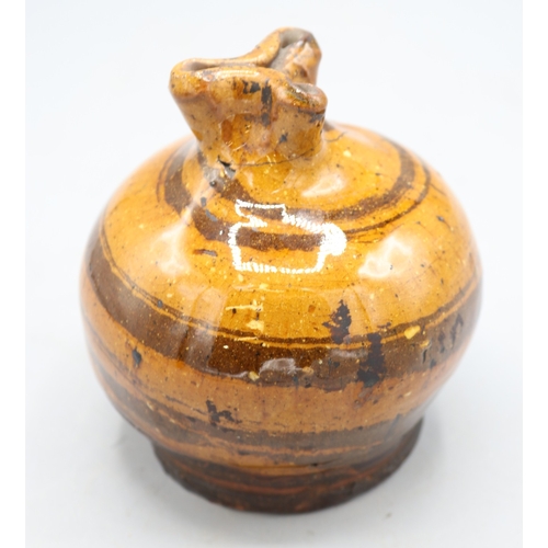 1035 - Slipware and Earthenware money boxes, incl. Early 19th Century slipware money box, globular form wit... 