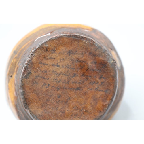 1035 - Slipware and Earthenware money boxes, incl. Early 19th Century slipware money box, globular form wit... 