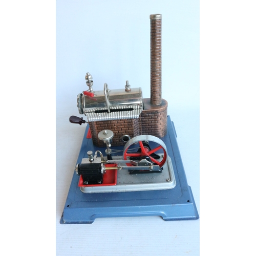 14 - Wilesco D10 stationary live steam engine with accessories and instructions (box fair/good with exten... 