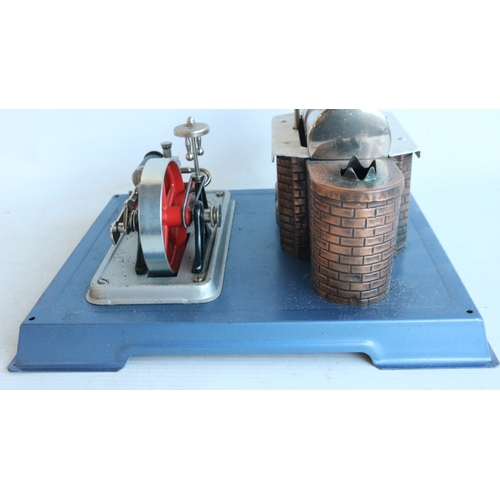 14 - Wilesco D10 stationary live steam engine with accessories and instructions (box fair/good with exten... 