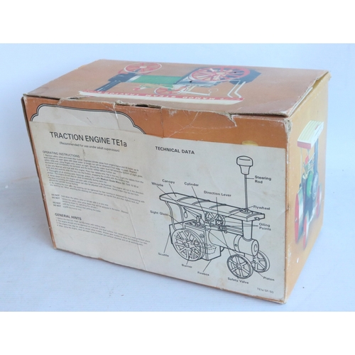 16 - Mamod TE1A Steam Tractor in good overall previously used condition, box fair
Bradley's Shipping £38.... 