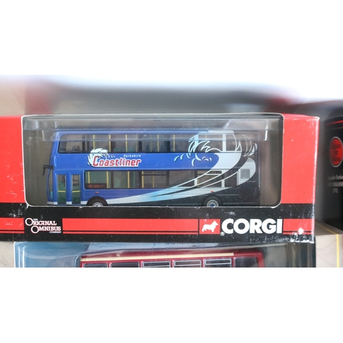Collection of twenty seven diecast 1/76 scale bus models from EFE ...
