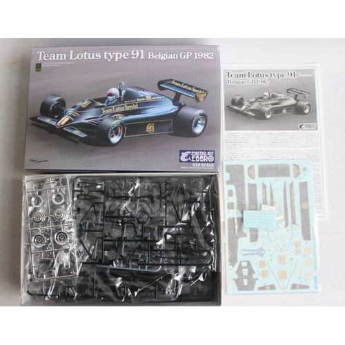 Collection of six unstarted high quality Formula 1 and racing motorbike ...