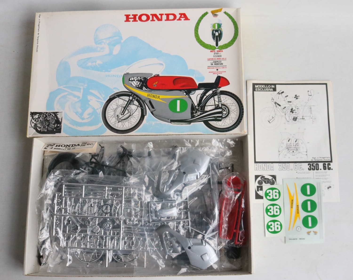 Collection of six unstarted high quality Formula 1 and racing motorbike ...