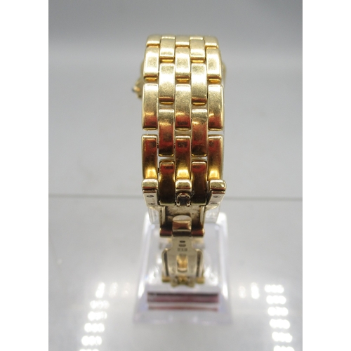 80 - The Bobby Davro Collection - Cartier Panthère 18ct gold quartz wristwatch with date on matching bric... 