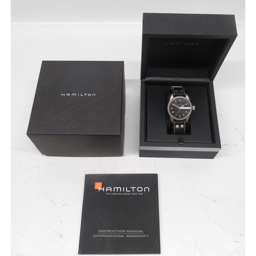 185 - Hamilton Khaki 'Team Earth - Harrison Ford' stainless steel automatic wristwatch with date on origin... 