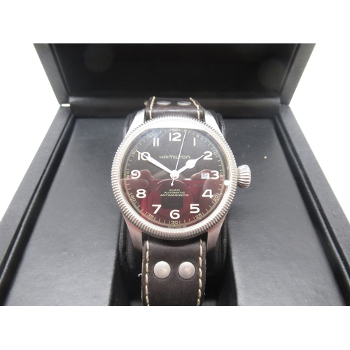 185 - Hamilton Khaki 'Team Earth - Harrison Ford' stainless steel automatic wristwatch with date on origin... 