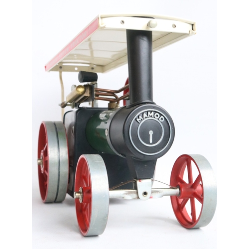 13 - Boxed Mamod TE1a Steam Tractor model with accessories, model appears never run with no scorching, ov... 