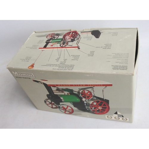 13 - Boxed Mamod TE1a Steam Tractor model with accessories, model appears never run with no scorching, ov... 