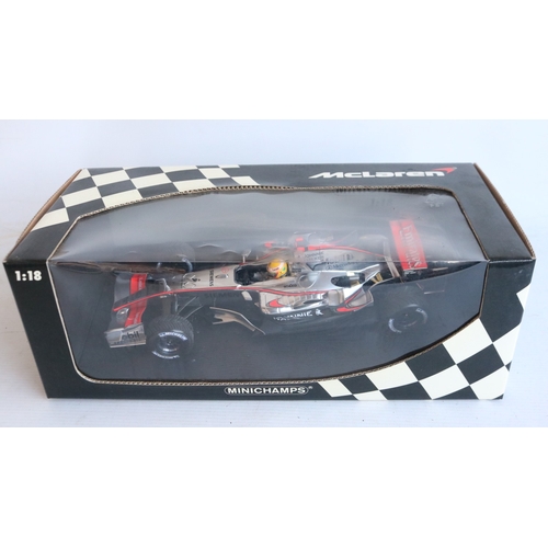 190 - Minichamps limited edition (of 3333 examples) 1/18 scale diecast McLaren Mercedes MP4-21, Lewis Hami... 