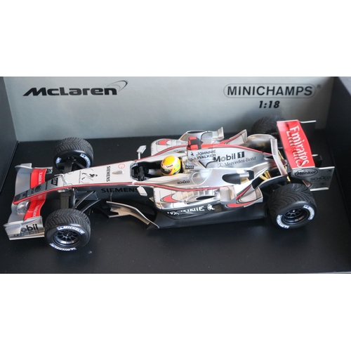 190 - Minichamps limited edition (of 3333 examples) 1/18 scale diecast McLaren Mercedes MP4-21, Lewis Hami... 