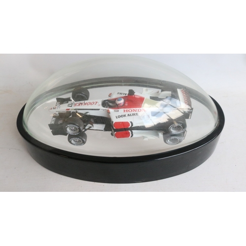 192 - Rare Autosport Awards 2006 table centre driver signed 1/18 scale Jenson Button Honda RA106 First Gra... 