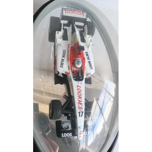192 - Rare Autosport Awards 2006 table centre driver signed 1/18 scale Jenson Button Honda RA106 First Gra... 