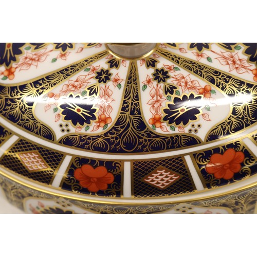 838 - Royal Crown Derby Porcelain Vegetable Tureen and Cover, 
