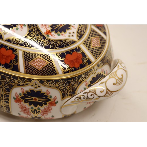 838 - Royal Crown Derby Porcelain Vegetable Tureen and Cover, 