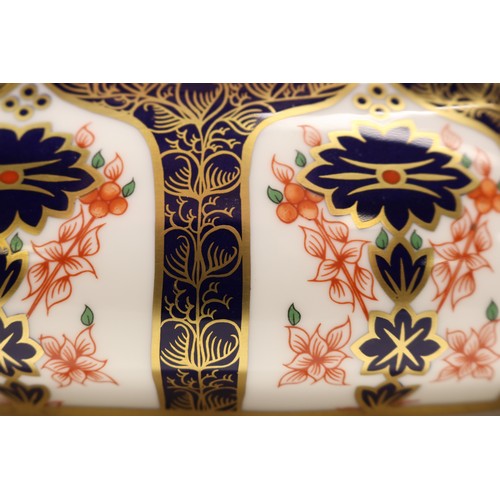 838 - Royal Crown Derby Porcelain Vegetable Tureen and Cover, 