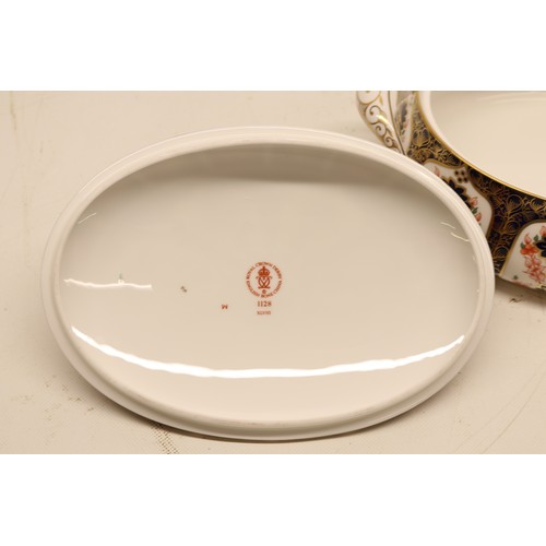 838 - Royal Crown Derby Porcelain Vegetable Tureen and Cover, 