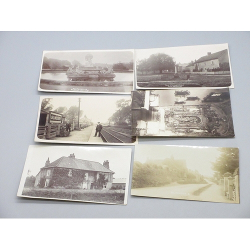 Collection of c20th postcards, covering local area to inc. Ampleforth ...