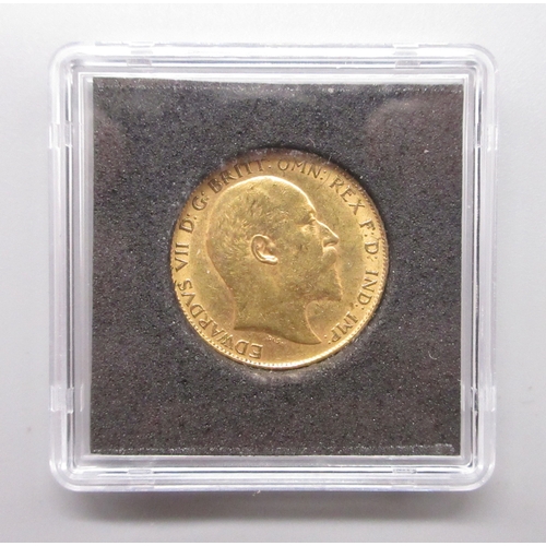43 - Edward VII (1901-1910) 1910 Half-Sovereign, encapsulated
Bradley's Shipping £23.00 plus vat (UK Only... 