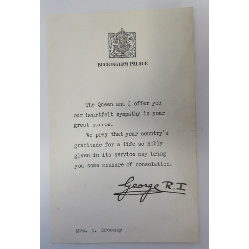  Family Archive and Medals To J.X.126572 Petty Officer Patrick Fenwick Crossey RN. Distinguished Serv... 