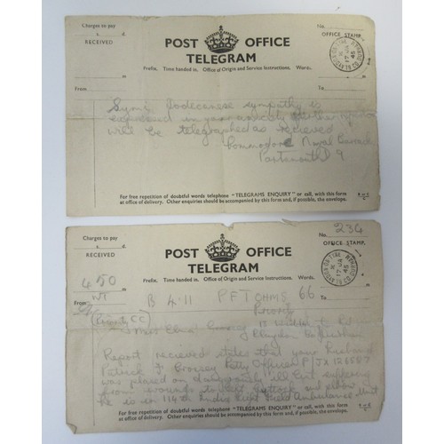  Family Archive and Medals To J.X.126572 Petty Officer Patrick Fenwick Crossey RN. Distinguished Serv... 