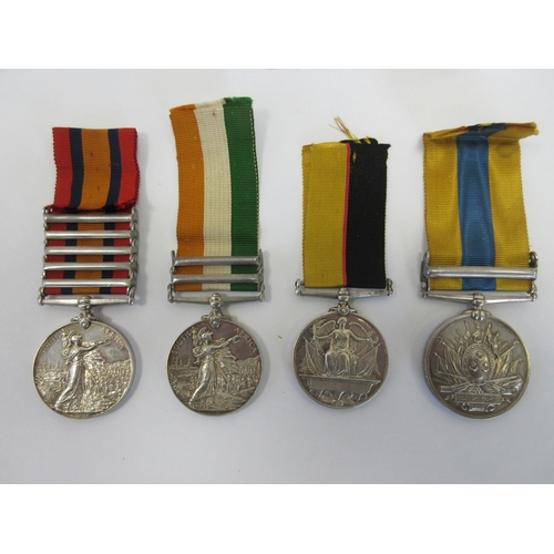  Queens South Africa Medal five clasps, Laing's Nek, Transvaal, Relief of Ladysmith, Orange Free Stat... 