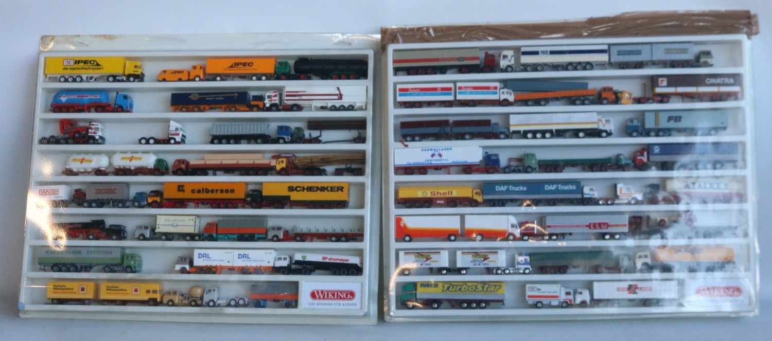 Two plastic ex shop display cabinets from Wiking with a wide ranging ...