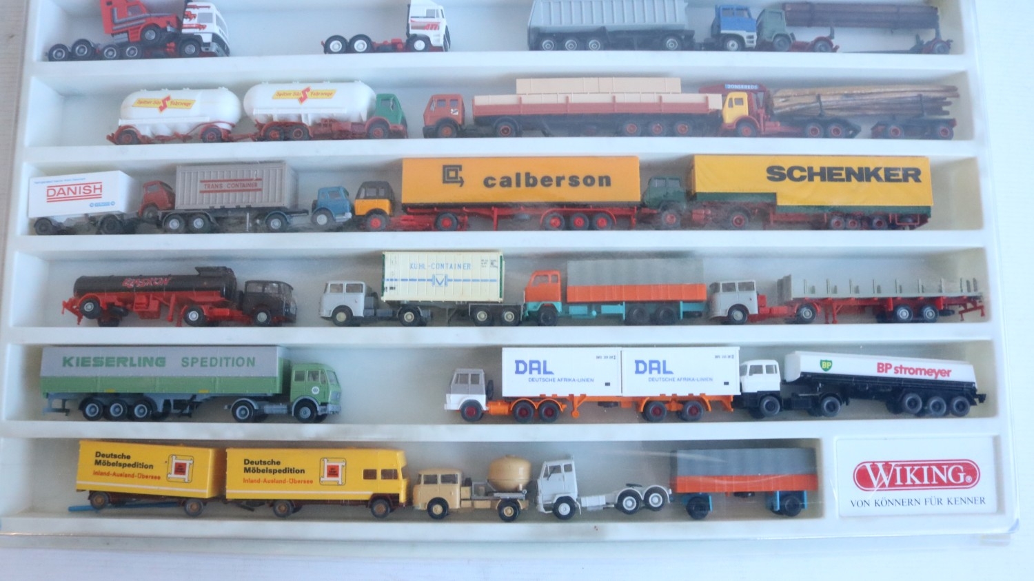 Two plastic ex shop display cabinets from Wiking with a wide ranging ...