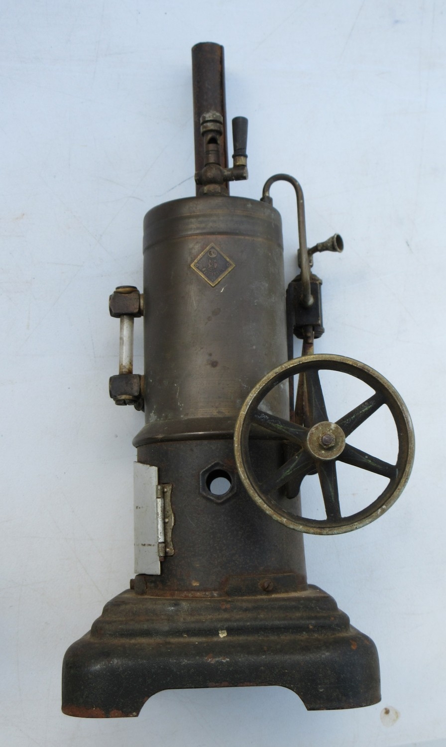 Three vintage stationary steam models, 1x by ESL model makers England ...