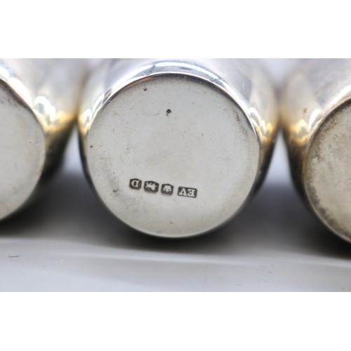 126 - Set of 6 silver hallmarked E V Sheffield 1946 shot beakers (gross 6.9ozt)
Bradley's Shipping £33.00 ... 