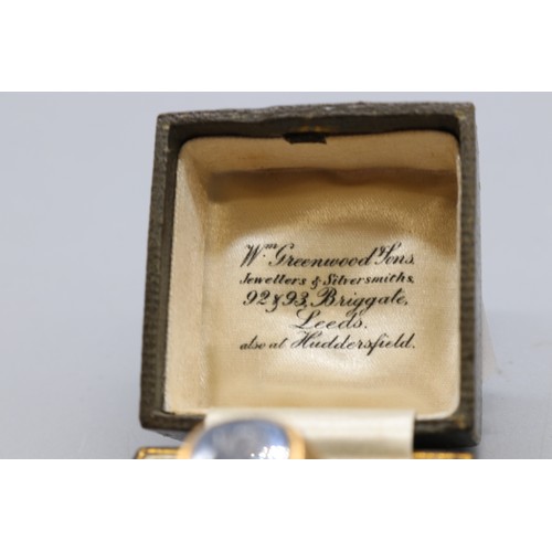 46 - 9ct hallmarked yellow gold hematite Centurion engraved signet ring, size R, weight 4.5g
Bradley's Sh... 