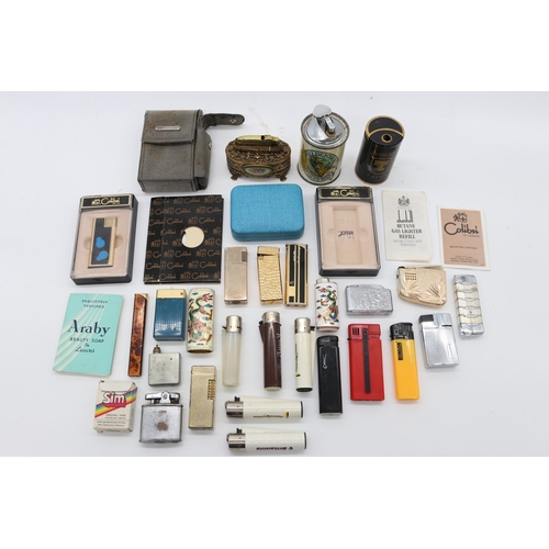 57 - Collection of lighters, incl. Colibri lighters; 'Tenants Extra' table lighter; Ronson 1950s style li... 