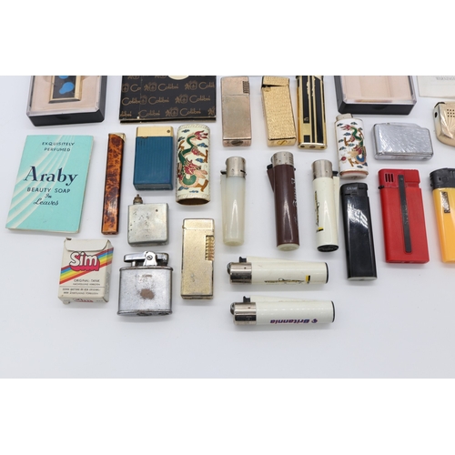 57 - Collection of lighters, incl. Colibri lighters; 'Tenants Extra' table lighter; Ronson 1950s style li... 