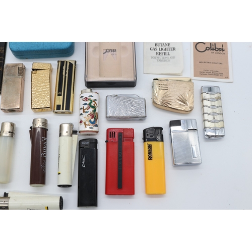 57 - Collection of lighters, incl. Colibri lighters; 'Tenants Extra' table lighter; Ronson 1950s style li... 