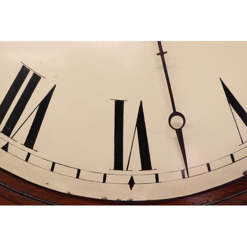 375 - (Joseph) Chiesa, 44 White Chapel, Liverpool, 8 day mahogany dial wall clock/timepiece, brass bezel e... 