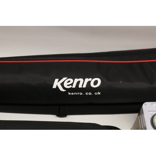 707 - Canon EOS 800D digital camera (lacking battery) with EW-63C lens, Canon ET-74B lens,  Manfrotto trip... 