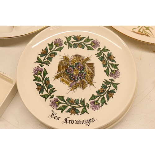 402 - Collection of serving dishes and plates; incl. Figgjo Flint canapes dish, plates and side plates, wi... 