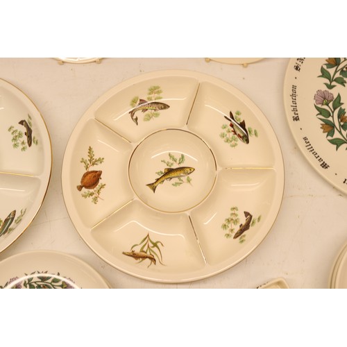 402 - Collection of serving dishes and plates; incl. Figgjo Flint canapes dish, plates and side plates, wi... 