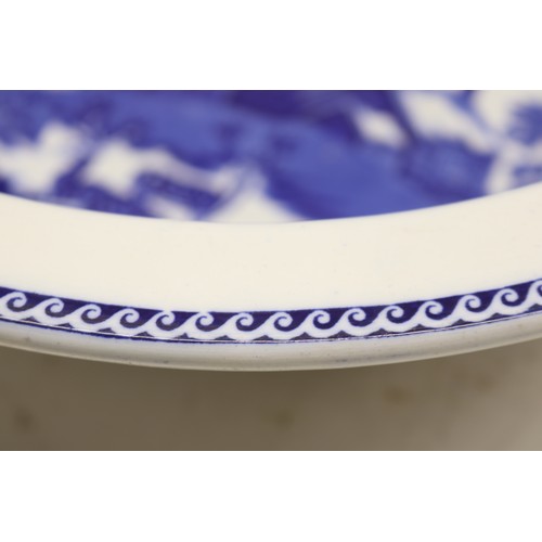 405 - Early 20th Century Wedgwood 'Fallow Deer' ceramic wash basin bowl; featuring central cottage scene w... 