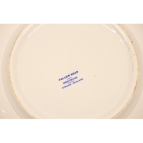 405 - Early 20th Century Wedgwood 'Fallow Deer' ceramic wash basin bowl; featuring central cottage scene w... 