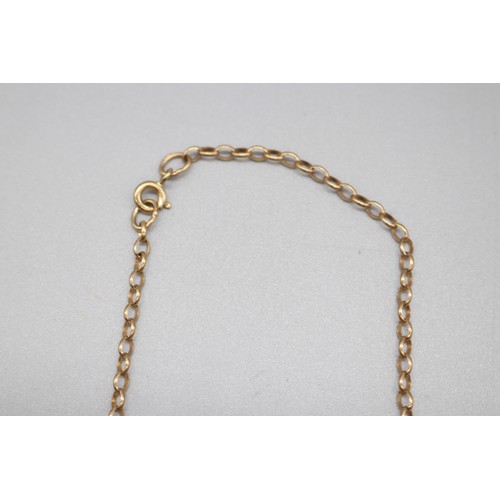 42 - Lot of two belcher style chains, comprising a stamped 9ct yellow gold belcher link chain necklet wit... 