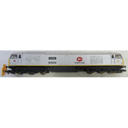 58 - Ten OO gauge Class 60 diesel locomotives by Lima (3x unboxed) to incl. Corus 'Scunthorpe Ironmaster'... 