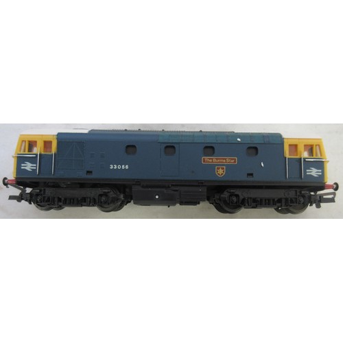 57 - Seven OO gauge Class 33 diesel locomotives by Lima to incl. 'Captain Bill Smith RNR', 'The Burma Sta... 