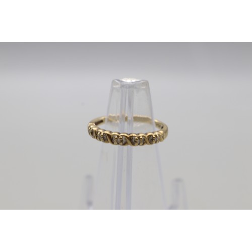 25 - Two yellow gold diamond rings, comprising a hallmarked 9ct yellow gold diamond cluster ring with twi... 