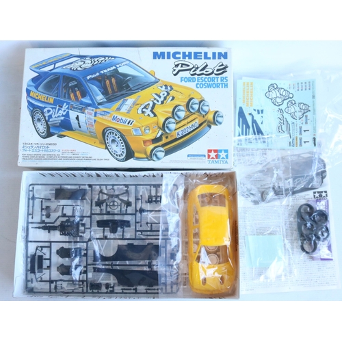 Five 1/24 scale plastic rally car model kits to include a Belkits VW ...