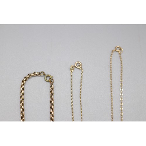 58 - Lot of three gold crosses, comprising a 9ct yellow gold Celtic cross pendant with hand-engraved fron... 