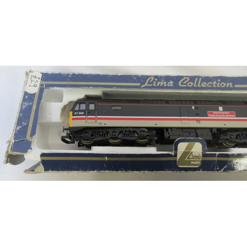 53 - Six OO gauge Class 47 diesel locomotives by Lima to incl. 'Royal Engineers Postal & Courier Services... 